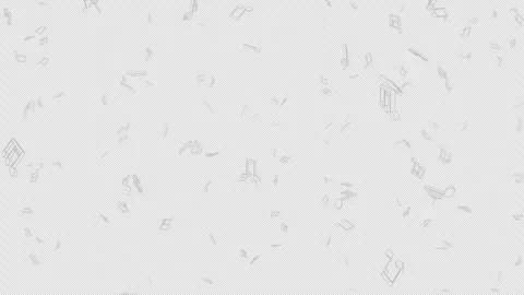 Overlay Musical Notes Animation on Alpha Channel, Loop 库存影片 300380309