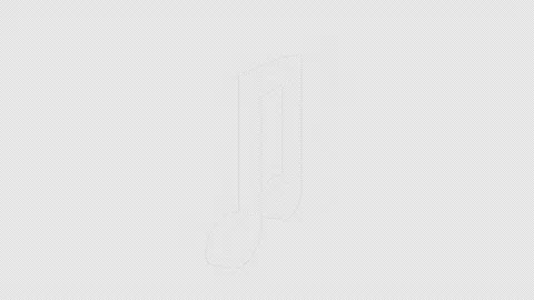Overlay Musical Notes Animation on Alpha Channel, Loop 库存影片 300448319