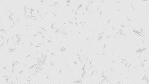 Overlay Musical Notes Animation on Alpha Channel, Loop 库存影片 300449115