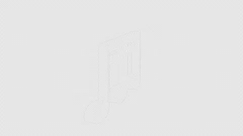 Overlay Musical Notes Animation on Alpha Channel, Loop 库存影片 300452385