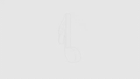 Overlay Musical Notes Animation on Alpha Channel, Loop 库存影片 300596325