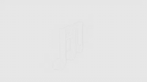 Overlay Musical Notes Animation on Alpha Channel, Loop 库存影片 300597266