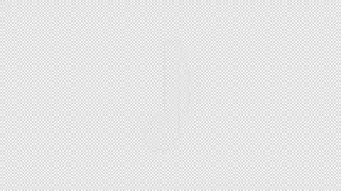 Overlay Musical Notes Animation on Alpha Channel, Loop 库存影片 300938287