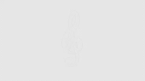 Overlay Musical Notes Animation on Alpha Channel, Loop Stockbeeldmateriaal 301006968