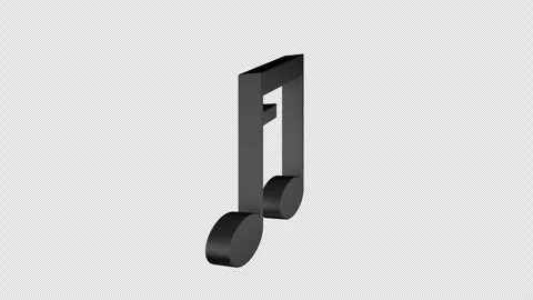Overlay Musical Notes Animation on Alpha Channel, Loop 库存影片 305067787