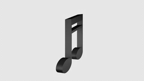 Overlay Musical Notes Animation on Alpha Channel, Loop 库存影片 305179524