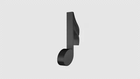 Overlay Musical Notes Animation on Alpha Channel, Loop 库存影片 305181784