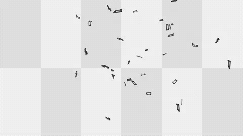 Overlay Musical Notes Animation on Alpha Channel, Loop 库存影片 306436541