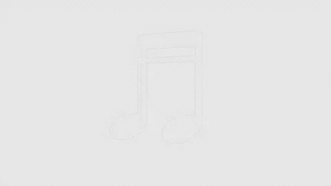 Overlay Musical Notes Animation on Alpha Channel, Loop 库存影片 306438150