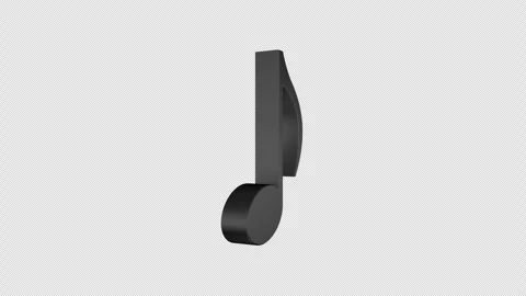 Overlay Musical Notes Animation on Alpha Channel, Loop 库存影片 308926437