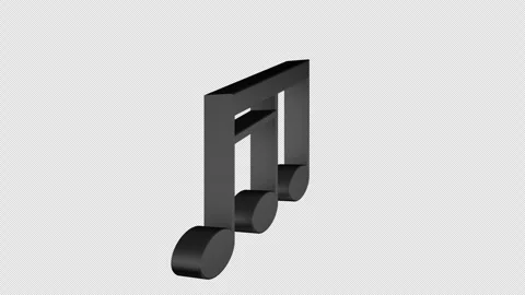 Overlay Musical Notes Animation on Alpha Channel, Loop 库存影片 308963240