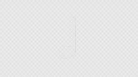 Overlay Musical Notes Animation on Alpha Channel, Loop 库存影片 308979122