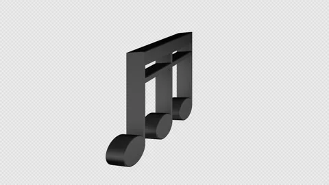 Overlay Musical Notes Animation on Alpha Channel, Loop 库存影片 311029174