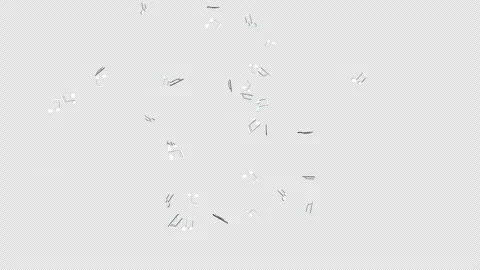 Overlay Musical Notes Animation on Alpha Channel, Loop 库存影片 312358181