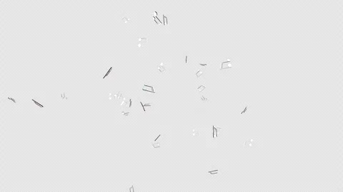 Overlay Musical Notes Animation on Alpha Channel, Loop 库存影片 315679031