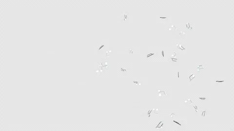 Overlay Musical Notes Animation on Alpha Channel, Loop 库存影片 315679142