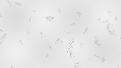 Overlay Musical Notes Animation on Alpha Channel, Loop 库存影片 316756567