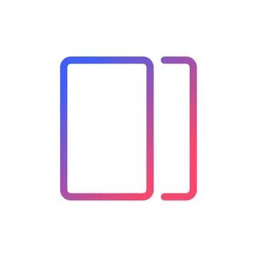 Overlay pixel perfect gradient linear ui icon Illustrazione stock