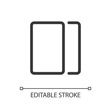 Overlay pixel perfect linear ui icon 库存插图