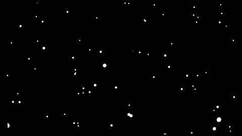 Overlay polka dot white circles animated motion seamless loop black background Stock Footage 304355658