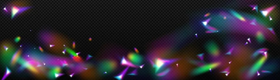 Overlay rainbow effect, crystal light refraction Illustrazione stock