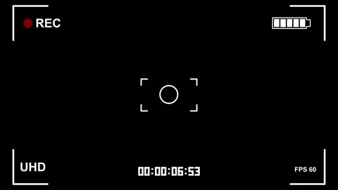 Overlay for Recording Interface on Black Screen Stock Footage 281391342