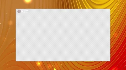 Overlay recording overlay features a rich gold yellow and red Stock-Footage 327503868