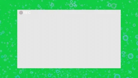 Overlay recording screen with a green background digital bubbles 스톡 동영상 327503393