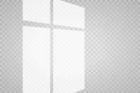 Overlay shadow effect. Transparent overlay window and blinds shadow. Realistic Stock Illustration