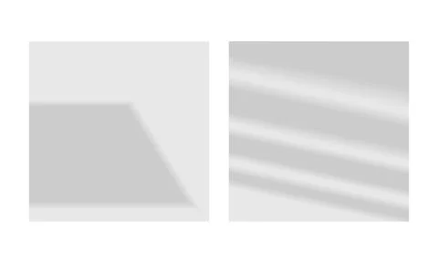 Overlay Shadow Effects and Light from the Window Vector Set 스톡 일러스트