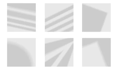 Overlay Shadow Effects and Reflection of Light on the Wall Vector Set. Stockillustratie