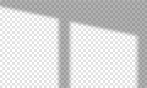 Overlay shadow from windows. High quality shadows. Vector illustration Stock Illustration