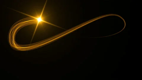 Overlay space star stroke text animation Video stock 205070212