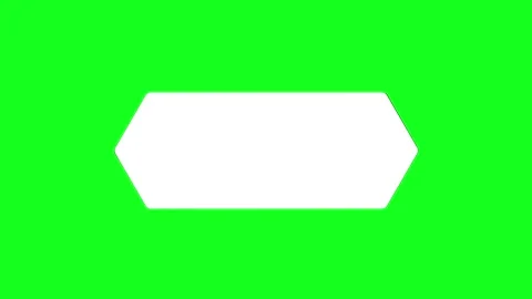 Overlay for stream, mini information message - 3d render on green screen Stock Footage 346359094