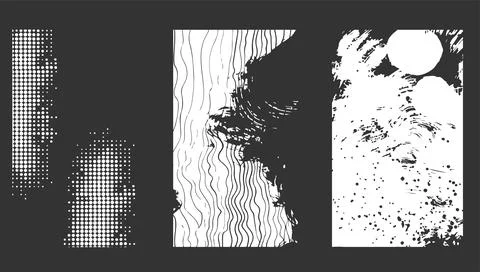 Overlay texture set illustration vector. Abstract pattern textured dirty an.. イラスト素材