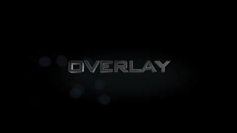 Overlay title metal text on black alpha channel background Stock Footage 295908218