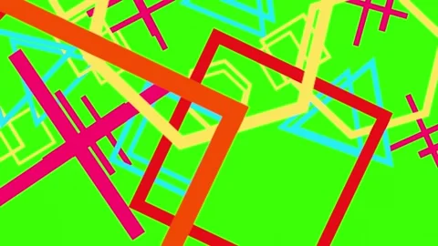 Overlay transition elements for neon  with flat motion 1 (54) Stock Footage 300775681