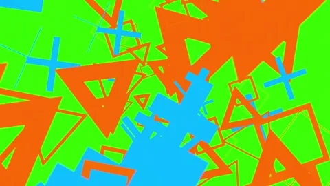 Overlay transition elements for neon  with flat motion 1 (55) Stock Footage 300775685