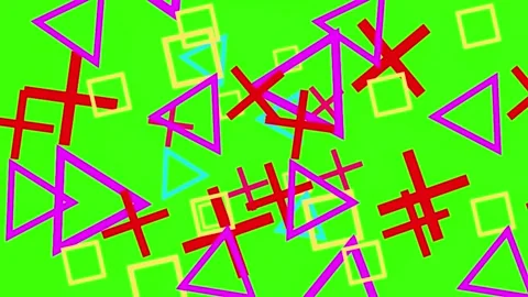 Overlay transition elements for neon  with flat motion 1 (56) Stock Footage 300775689