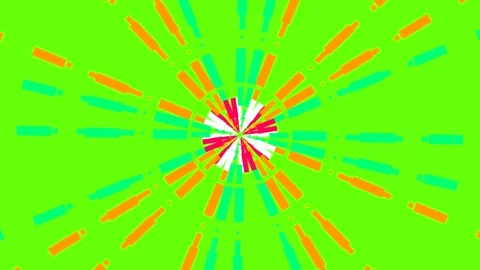 Overlay transition elements for neon  with flat motion 1 (106) Stock Footage 300776023