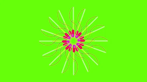 Overlay transition elements for neon  with flat motion 1 (114) Stock Footage 300776090