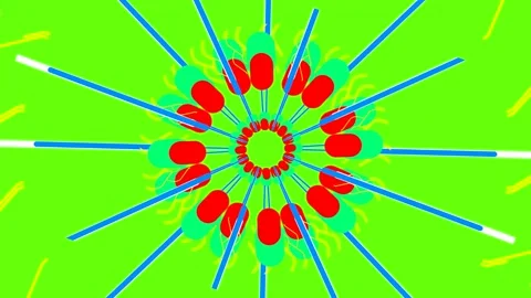 Overlay transition elements for neon  with flat motion 1 (116) Stock Footage 300776103