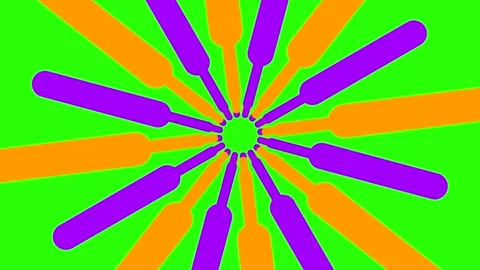 Overlay transition elements for neon  with flat motion 1 (119) Stock Footage 300776118