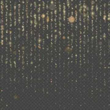 Overlay transparent glitter threads of curtain backdrop. Sparkling of shimmering Stock Illustration