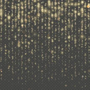 Overlay transparent glitter threads of curtain backdrop. Christmas and New Year Stock Illustration