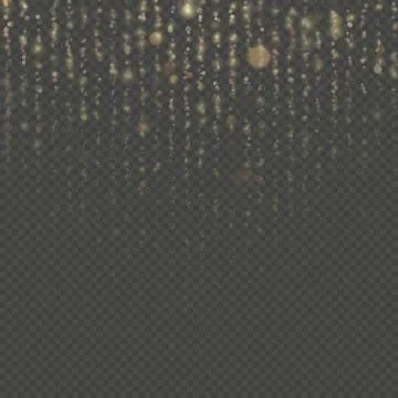 Overlay transparent glitter threads of curtain backdrop. Sparkling of shimmering Stock Illustration