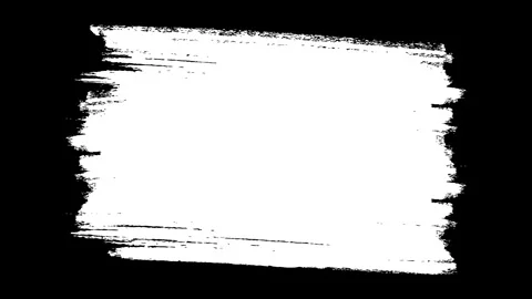 Overlay of white paint brush animation Stock Footage 288718630