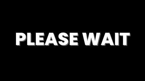 Overlay of white 'please wait' animated 스톡 동영상 288061157
