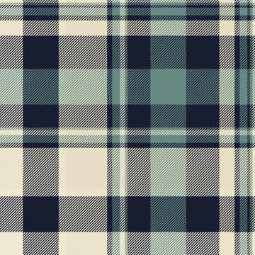 Overlayed vector fabric check, repeat seamless plaid tartan. Mosaic backgro.. Illustrazione stock