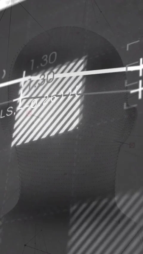 Overlaying code and graph on abstract background with geometric animation Stock Footage 319617861